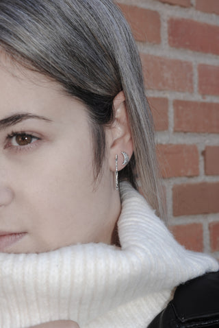 Pendientes Studs Textured Moon