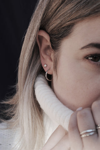 Pendientes Studs Mini Satin