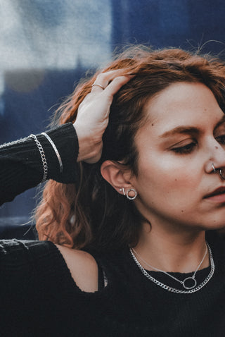 Pendiente Circle Silverscape