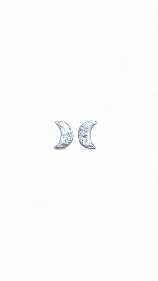 Pendientes Studs Textured Moon